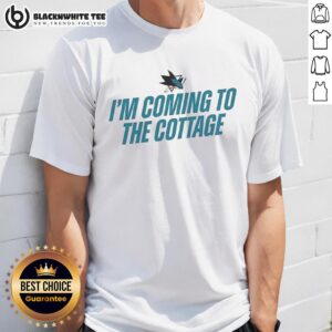 Alt Text: Nice San Jose Sharks I'M Coming To The Cottage T-Shirt featuring bold graphics and team colors for fans