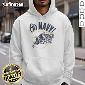 Good Go Navy Midshipmen Retro T-Shirt - Image 2
