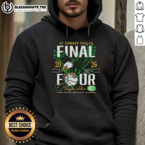Alt Text: Top 2026 St. Edward Basketball Final 4 Pickerington Central hoodie featuring team colors and logo.