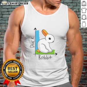 Top Duck and Rabbit tank top featuring a playful design, perfect for casual wear and animal lovers.