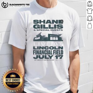 Awesome Shane Gillis and Special Guests Live at Lincoln Financial Field July 17 T-shirt featuring vibrant graphics and dates.