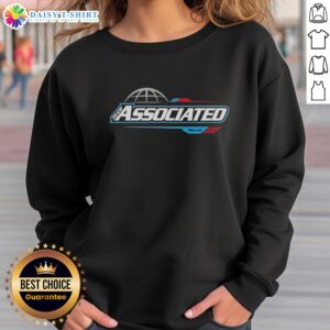 Cozy Nice Team Associated logo sweatshirt in navy blue, perfect for casual wear and showing team spirit.