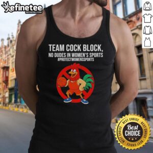 Womens sports tank top featuring 'No Dudes in Women's Sports' slogan for a bold statement on team empowerment.