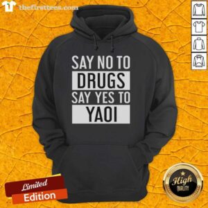 Original Say No To Drugs Say Yes To Yaoi Hoodie featuring a vibrant, eye-catching design for anime and yaoi fans.