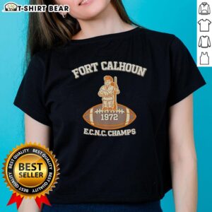 1972 Ladies Tee from Nice Fort Calhoun ECNC Champs, showcasing vintage sports apparel and team spirit.