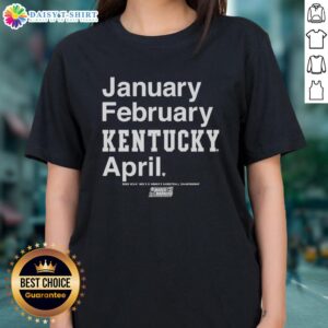 Top Kentucky Wildcats NCAA Men and Women's Basketball March Madness 2026 Ladies Tee showcasing team colors and logo.