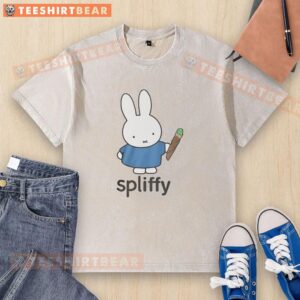 Hot Spliffy Bunny Graphic Washed T-Shirt featuring a playful bunny design on a stylish, soft fabric.