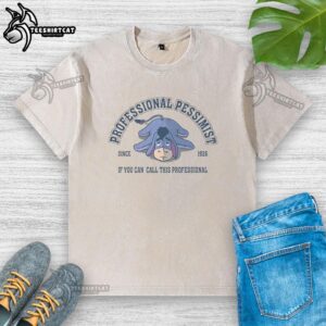 Nice Professional Pessimist Since 1926 washed t-shirt showcasing a humorous design for casual wear.