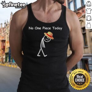 Original Onepiece No One Piece Today tank top featuring a bold graphic design, perfect for fans of the anime.
