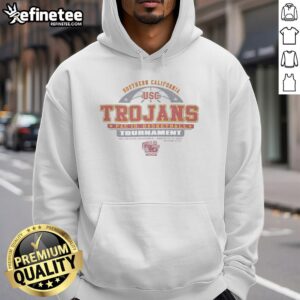 Premium USC Trojans Gildan 2003 hoodie featuring the iconic USC logo in cardinal and gold colors.
