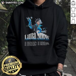 Nice Luna Snow Fate of Both Worlds Tour Hoodie featuring vibrant graphics and cozy design for fans of the tour.