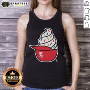 Stylish Nice St. Louis Cardinals ice cream tank top featuring team colors and logo, perfect for summer fans.