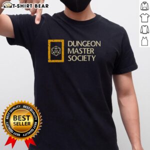 Top Dungeon Master Society T-Shirt featuring a creative design for tabletop RPG enthusiasts and Dungeons & Dragons fans.
