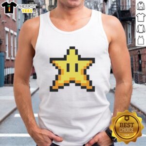 Pretty Super Star Power Super Mario World tank top featuring vibrant graphics of Mario and a star design.