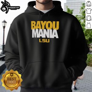 Premium LSU Tigers Bayou Mania Hoodie featuring vibrant team colors and logo, perfect for fans and game day attire.