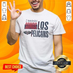 Official Noches Ene Be A Somos Los New Orleans Pelicans T-Shirt featuring team logo and vibrant colors for fans.