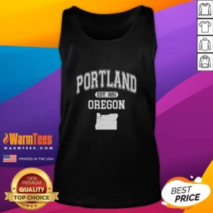 Good Portland Oregon Est 1851 Varsity Tank Top featuring vibrant design and comfortable fit, perfect for casual wear.
