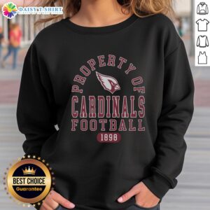 Nice Arizona Cardinals Football Property 1898 Sweatshirt featuring team colors and logo, perfect for fans and collectors.
