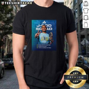 Alt Text: Julio Rodrguez 'J-Rod Squad No Fly Zone' poster T-shirt featuring Seattle Mariners star player.