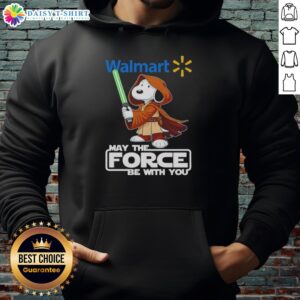 Alt Text: Awesome Snoopy Walmart May The Force Be With You Hoodie featuring Snoopy in a fun, vibrant design.
