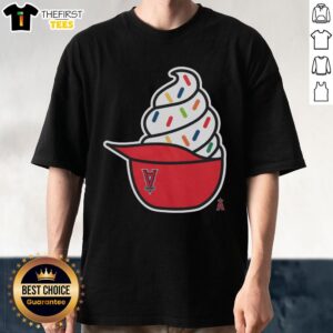 Premium Los Angeles Angels Ice Cream T-Shirt featuring vibrant graphics and comfortable fit for baseball fans.