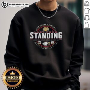 Alt Text: Hot Big Walnut Golden Eagles 2026 OHSAA Girls Basketball Division 2 Last Four Standing sweatshirt design.