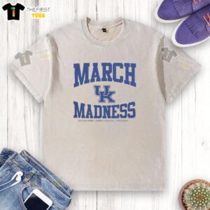 Kentucky Wildcats 2026 March Madness NCAA Women's Basketball Championship washed t-shirt featuring team logo and colors.