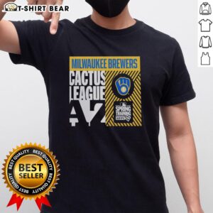 Top Milwaukee Brewers Cactus League Spring Training 2026 T-Shirt featuring team colors and logo, perfect for fans.