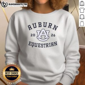 Alt Text: Top Auburn Equestrian 2026 logo sweatshirt featuring a stylish design and vibrant colors for equestrian enthusiasts.