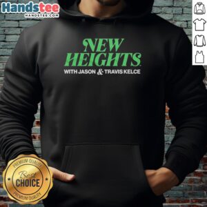 Alt Text: Jason and Travis Kelce wearing Cincinnati Bearcats football hoodies during the Hot New Heights podcast episode.