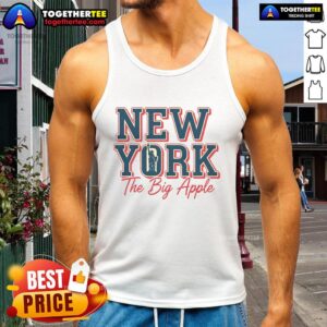 Vintage retro tank top featuring 'Nice New York The Big Apple' design, perfect for city lovers and fashion enthusiasts.