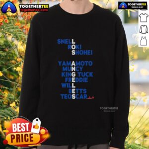 Good Los Angeles Names 2026 sweatshirt featuring a stylish design, perfect for fans of LA culture and fashion.