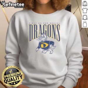 Vintage Drexel sweatshirt featuring 'Good Fight On' slogan, perfect for alumni and college spirit wear.