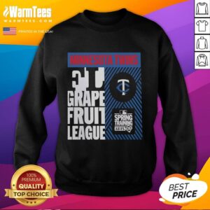Premium Minnesota Twins Grapefruit League Spring Training 2026 sweatshirt in navy blue, featuring team logo and comfortable fit.