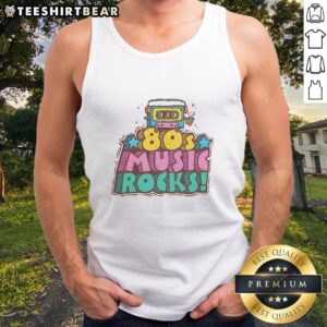 Stylish Nice 80s Music Rocks Tank Top featuring vibrant colors and retro design, perfect for music lovers and vintage fashion.