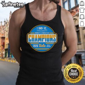 Premium UCLA Bruins Big Ten Women's Gymnastics Tournament Champions tank top showcasing team spirit and athletic style.