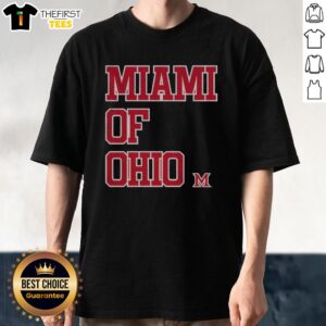 Alt Text: Top Miami Redhawks Basketball Miami Of Ohio T-Shirt featuring team colors and logo, perfect for fans and supporters.