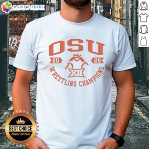 Awesome Oklahoma State Cowboys Wrestling Championship 2026 T-Shirt featuring team colors and logo for fans and athletes.