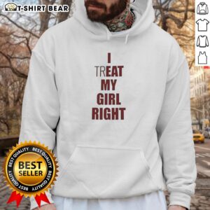 Alt Text: Original I Treat Eat My Girl Right Meme Hoodie featuring a playful graphic design and vibrant colors.