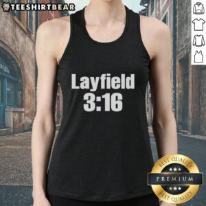 Stylish Nice Layfield 3/16 text tank top displayed on a mannequin, perfect for casual summer outfits.