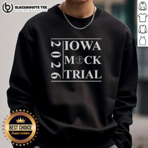 Good Iowa Mock Trial 2026 sweatshirt featuring a vibrant design, perfect for supporters and participants of the competition.
