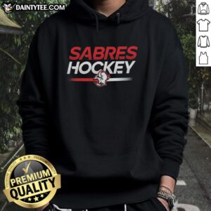 Alt Text: Official Tage Thompson Buffalo Sabres hockey hoodie featuring team colors and logo, perfect for fans and gamers.