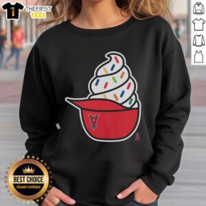 Premium Los Angeles Angels ice cream sweatshirt featuring a vibrant design, perfect for fans and cozy outings.