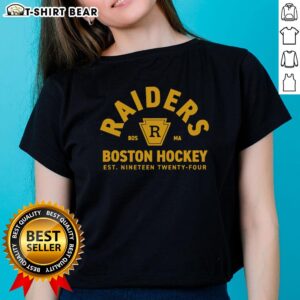 Top Heated Rivalry Shirts 81 Boston Raiders M11023 Ladies Tee featuring team colors and stylish design for fans.
