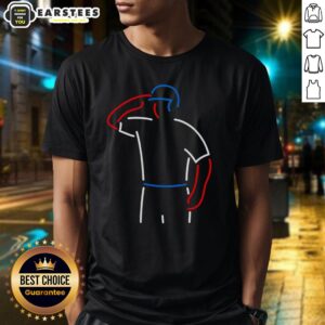 Alt Text: Awesome Neon Baseball Salute T-Shirt featuring a vibrant neon design and a cool baseball graphic for sports fans.