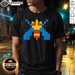 Hot Galaga Alien Sprite Video Game Pixel Style T-Shirt