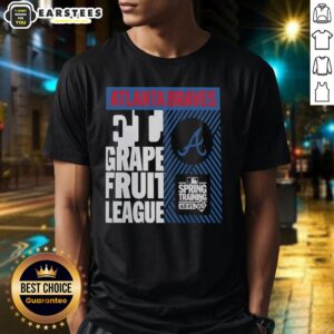 Hot Atlanta Braves Grapefruit League Spring Training 2026 T-Shirt featuring team logo and vibrant colors for fans.