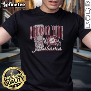 Premium Alabama Crimson Tide Basketball Graphic T-Shirt featuring bold team logo and stylish design for fans.