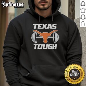 Premium Texas Longhorns and Barbell hoodie featuring tough, detailed design for fans and fitness enthusiasts.