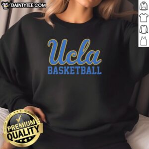 UCLA basketball sweatshirt featuring vibrant colors and logo, perfect for fans showing support for their team.